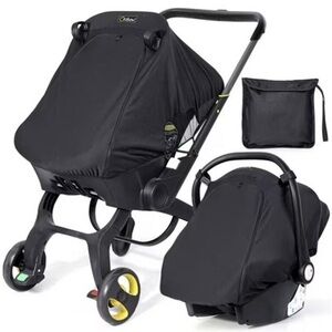 NWT Universal Infant Car Seat Sun Shade, Black
